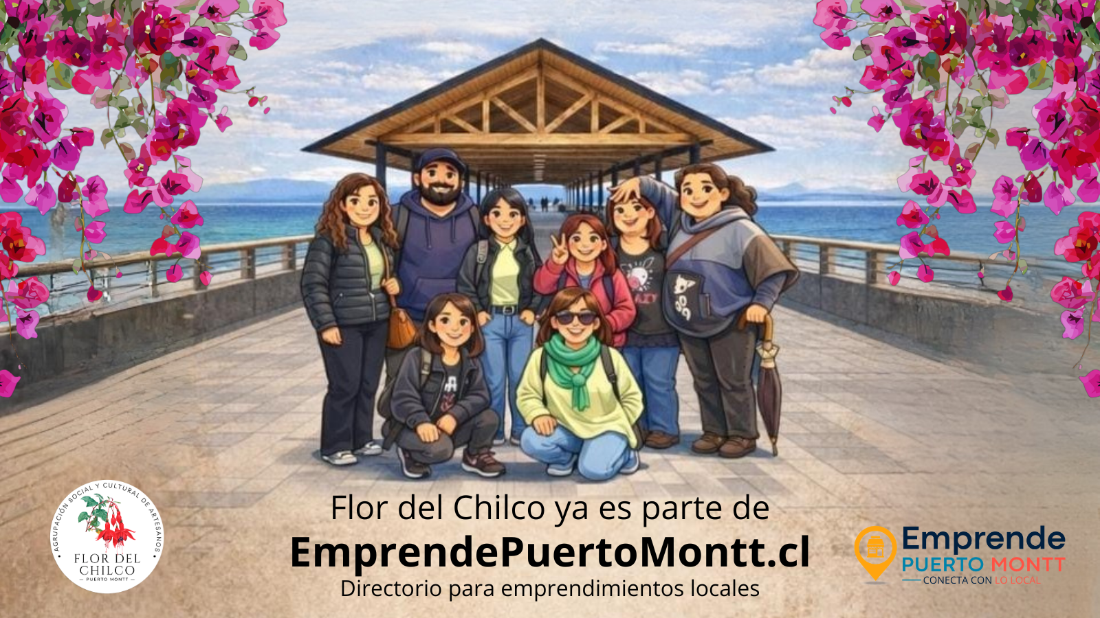 Las socias y socios de Flor del Chilco ya son parte de EmprendePuertoMontt.cl
